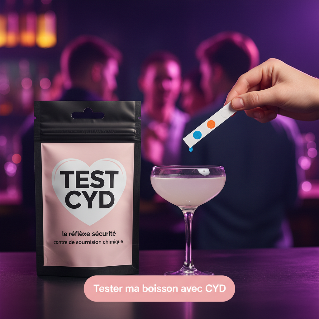 Test CYD : le réflexe sécurité contre la soumission chimique