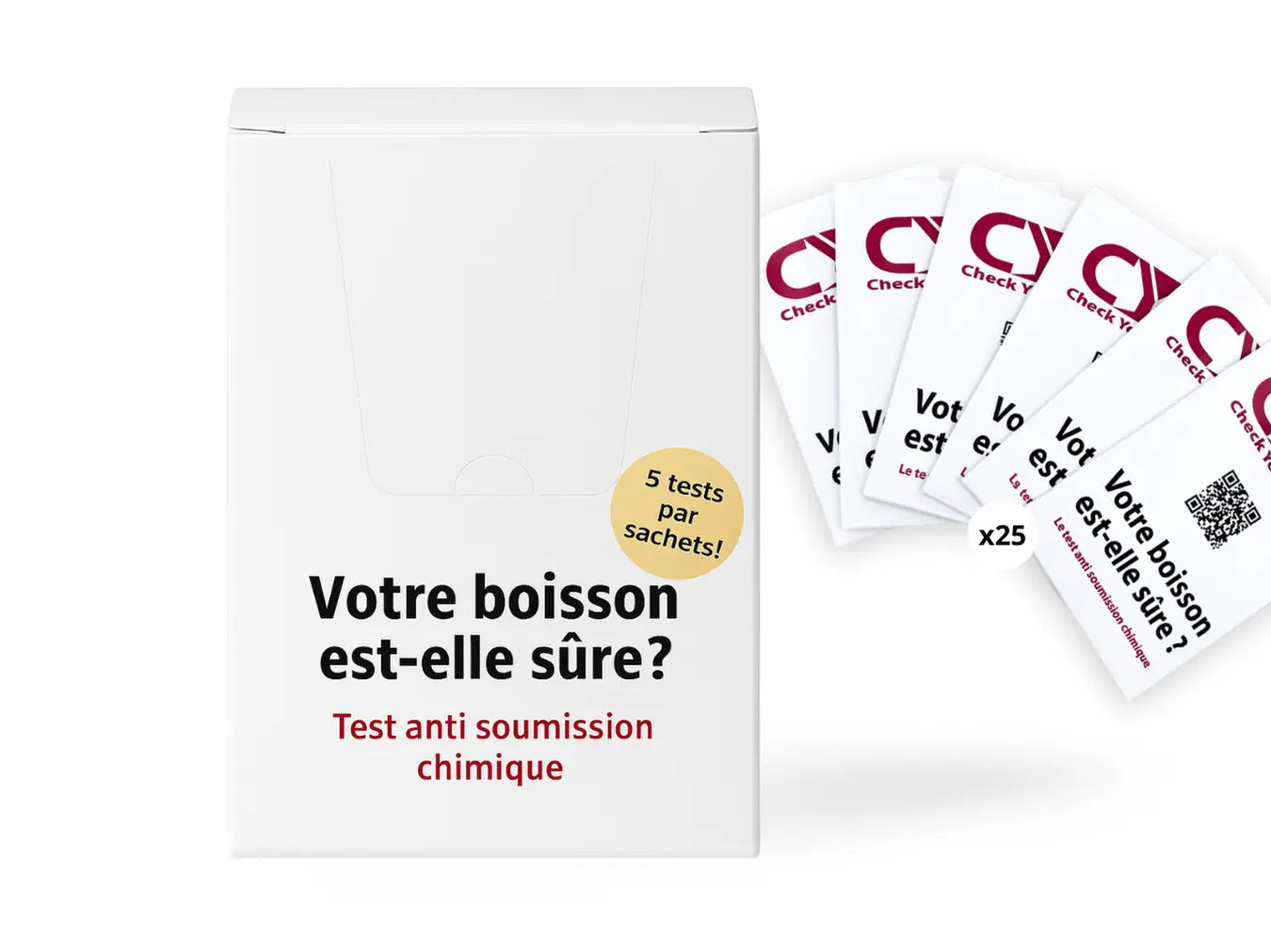 Boite de 125 Tests Anti-Drogue CYD