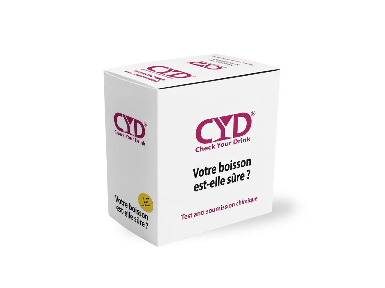 Boite de 125 Tests Anti-Drogue CYD