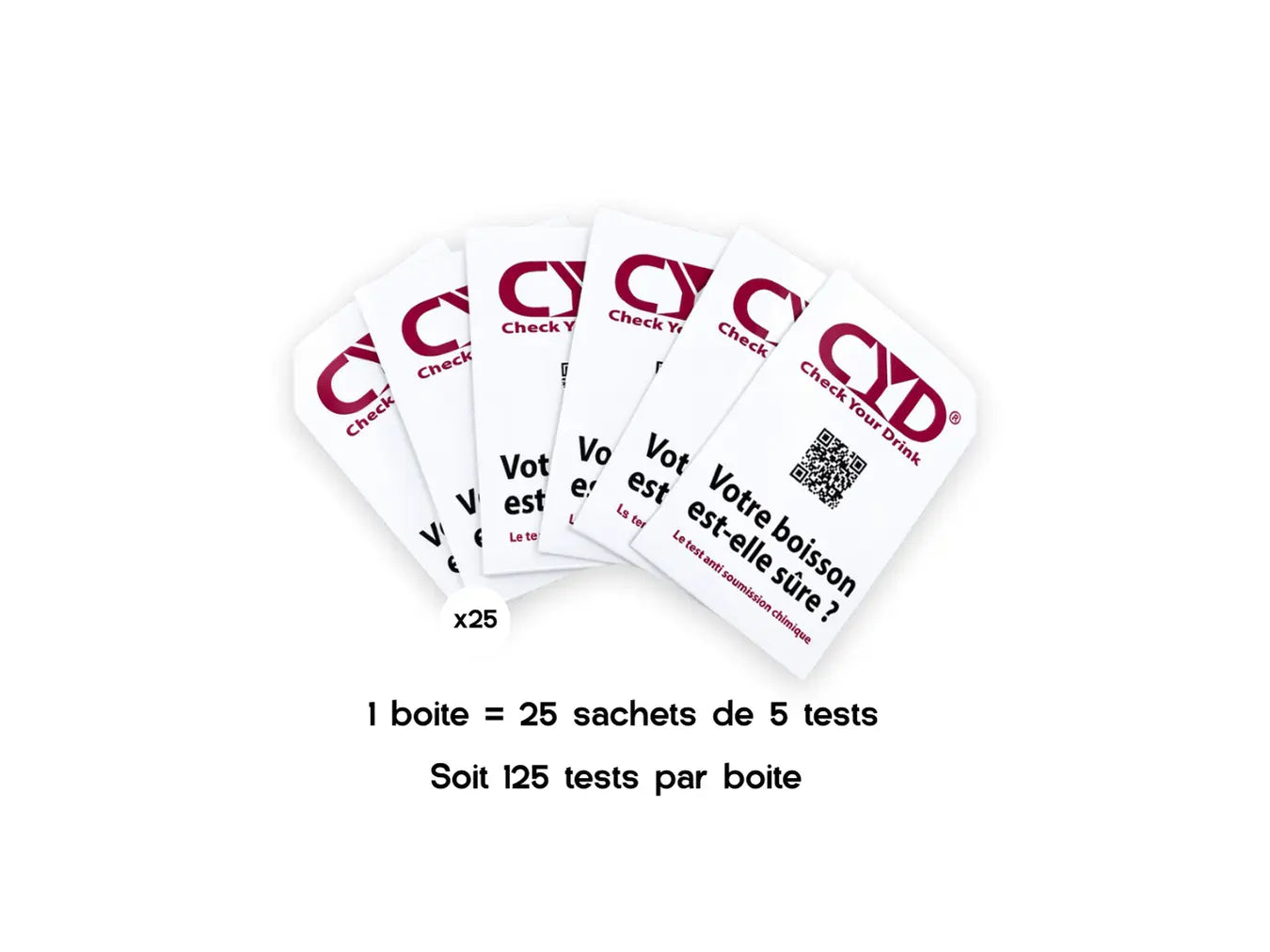 Box of 125 CYD Drug Tests