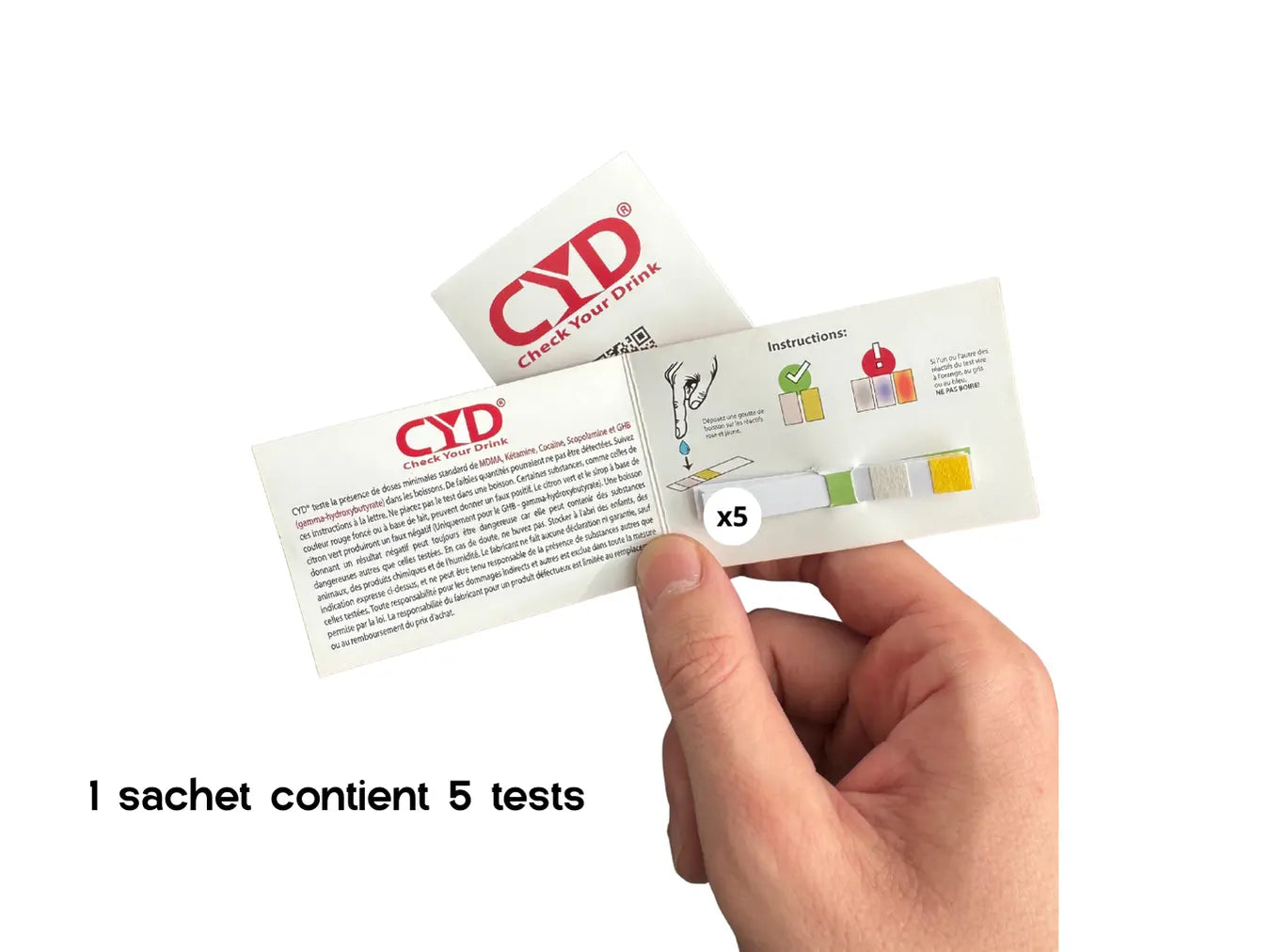 Box of 125 CYD Drug Tests