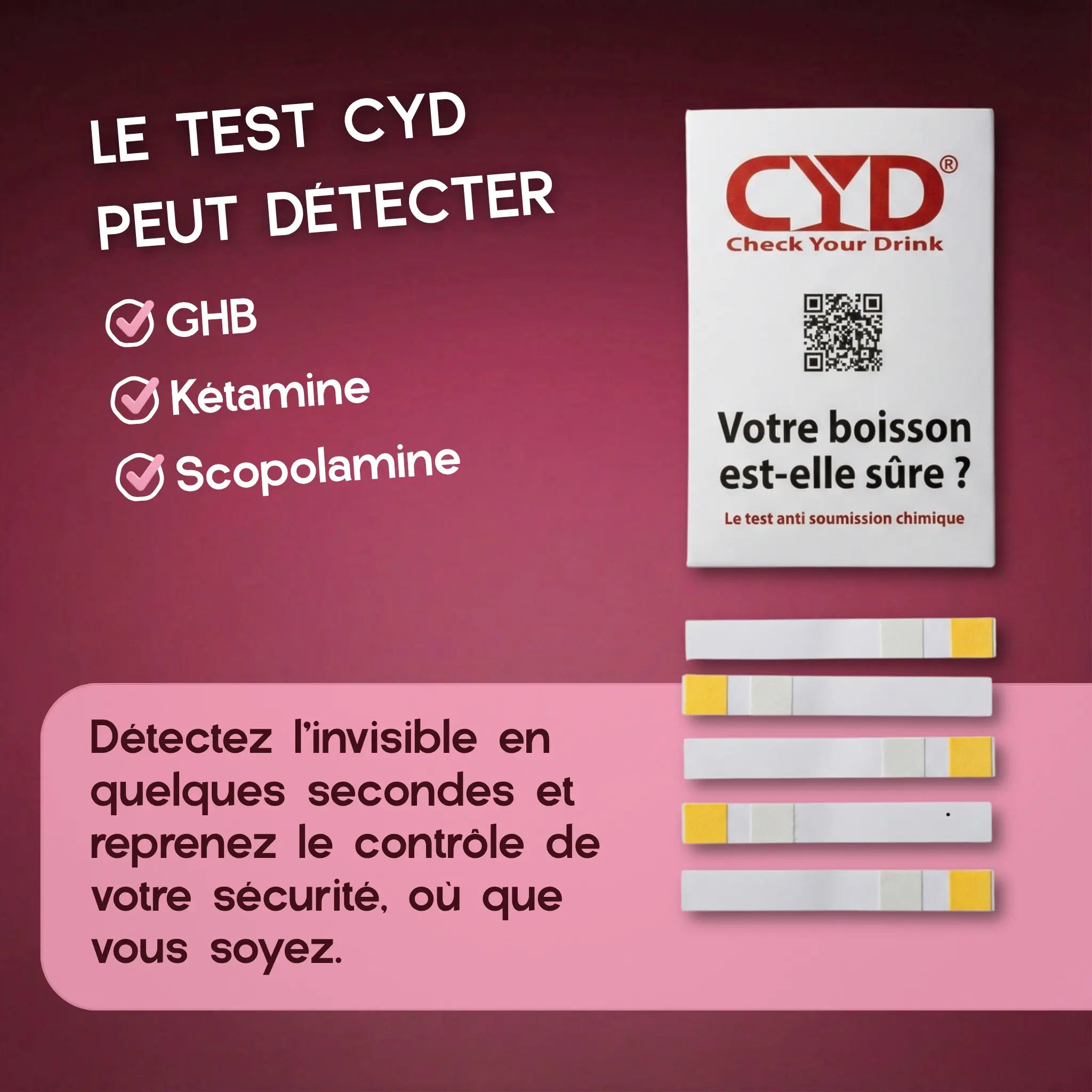 Caja de 150 Test antidroga CYD