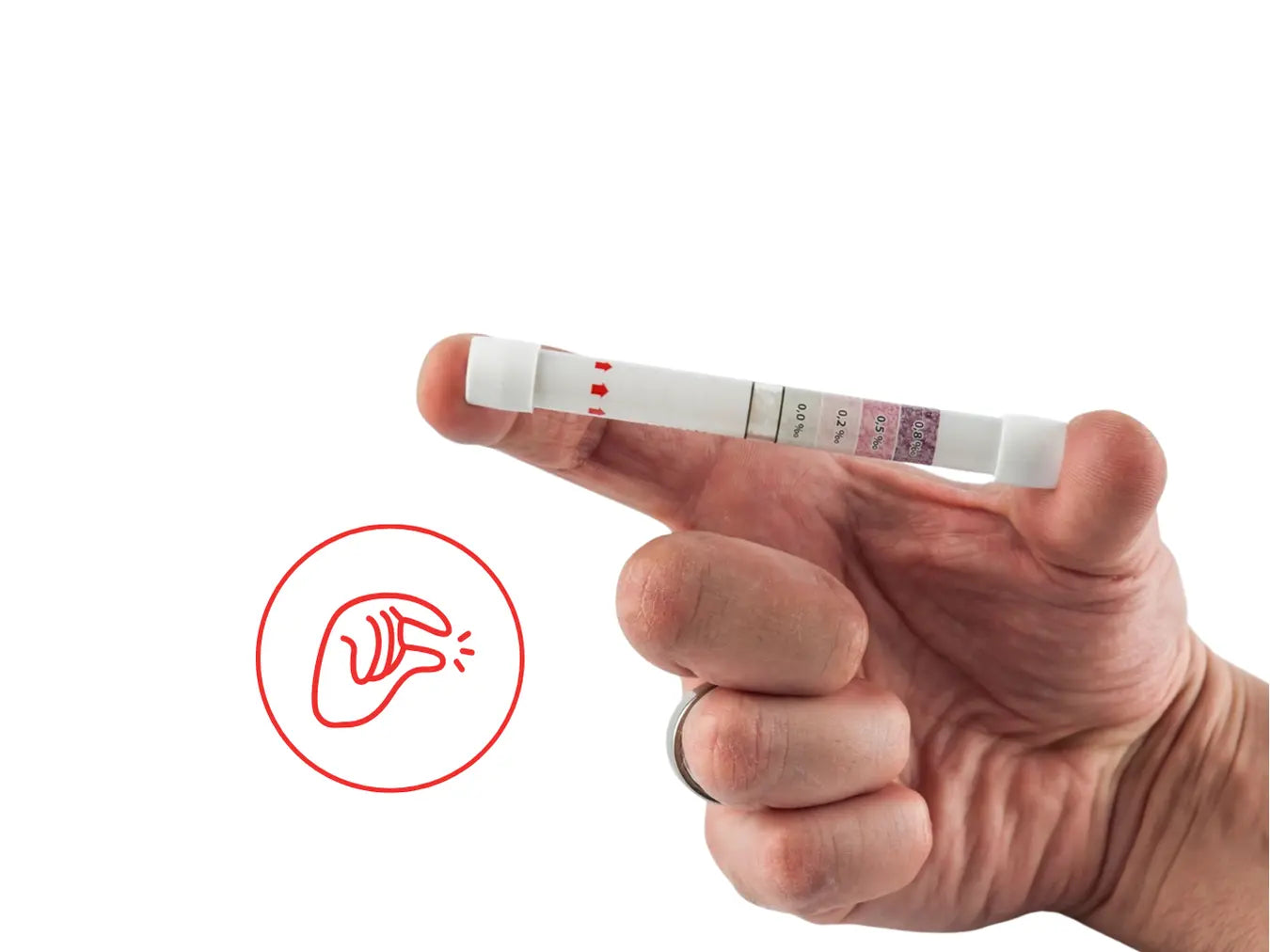 EthyloCheck™ – Éthylotest jetable préventif (0,0 g/L à 0,8 g/L) – Usage unique