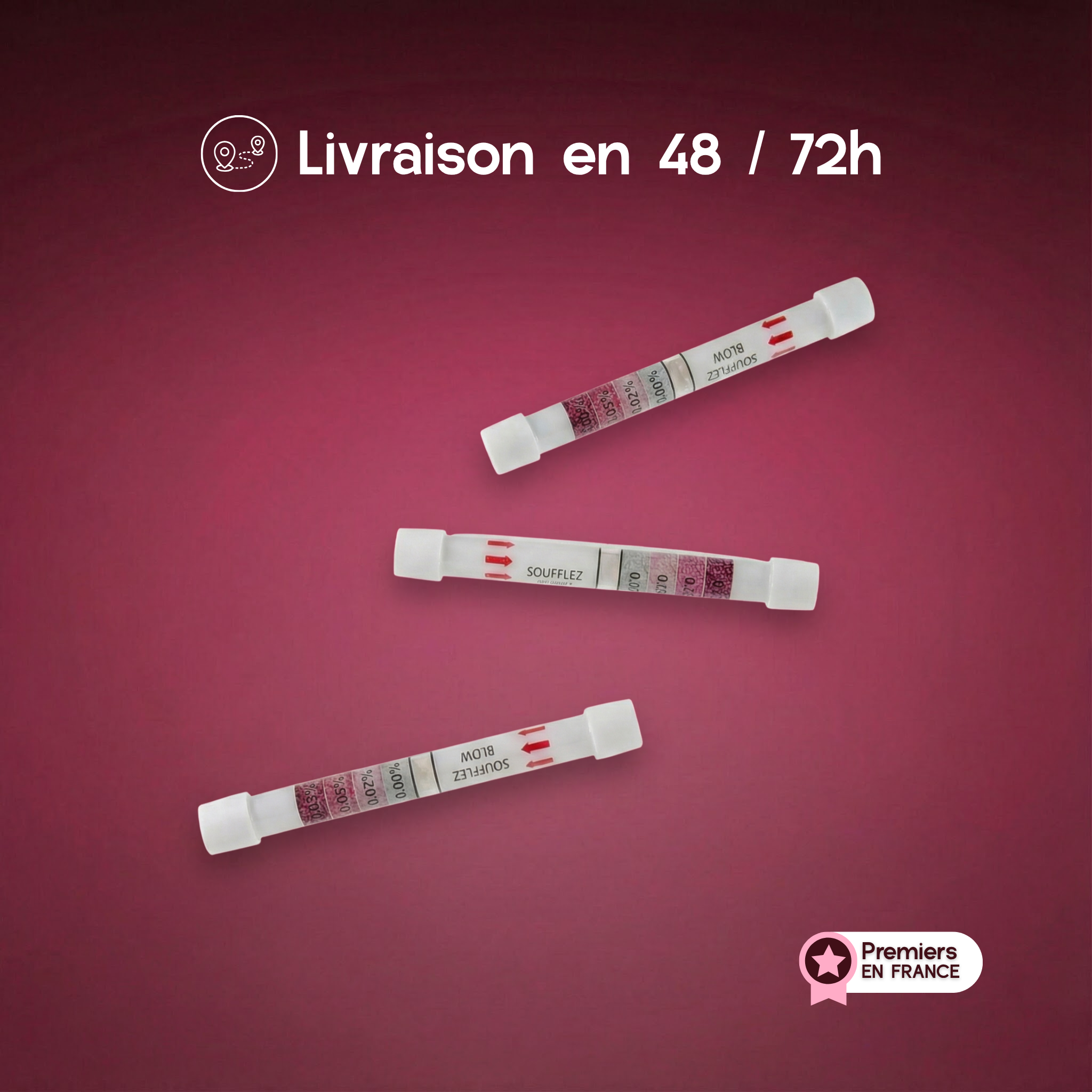 EthyloCheck™ - Jednokratni alkotest za prevenciju (0,0 g/L - 0,2 g/L - 0,5 g/L)