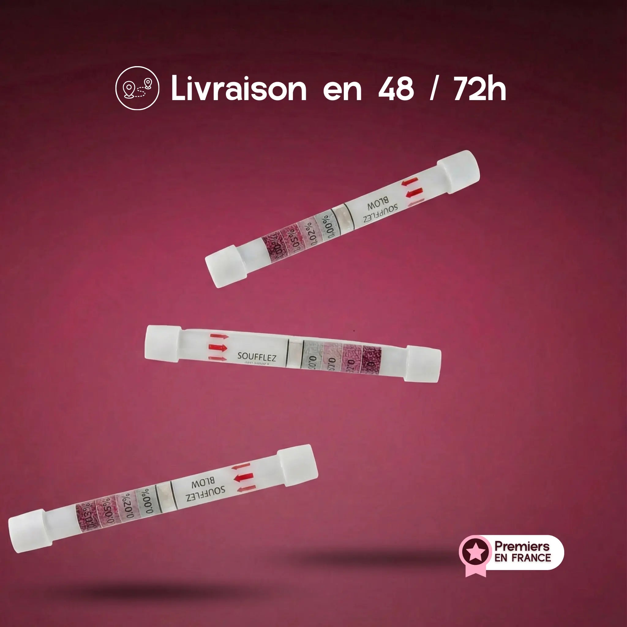 EthyloCheck™ – Éthylotest jetable préventif (0,0 g/L à 0,8 g/L) – Usage unique