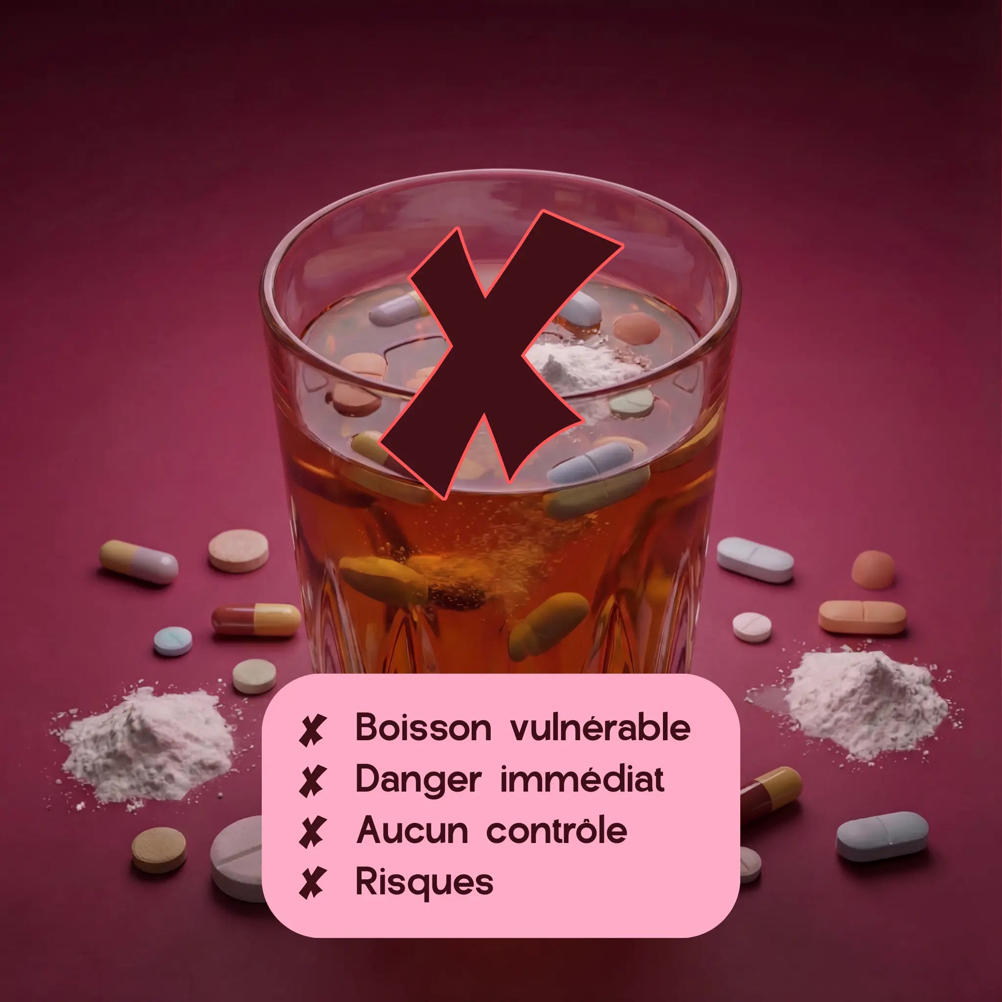 Låda 100 till 1000 drinkskydd - Professionell drogskyddsuppsättning