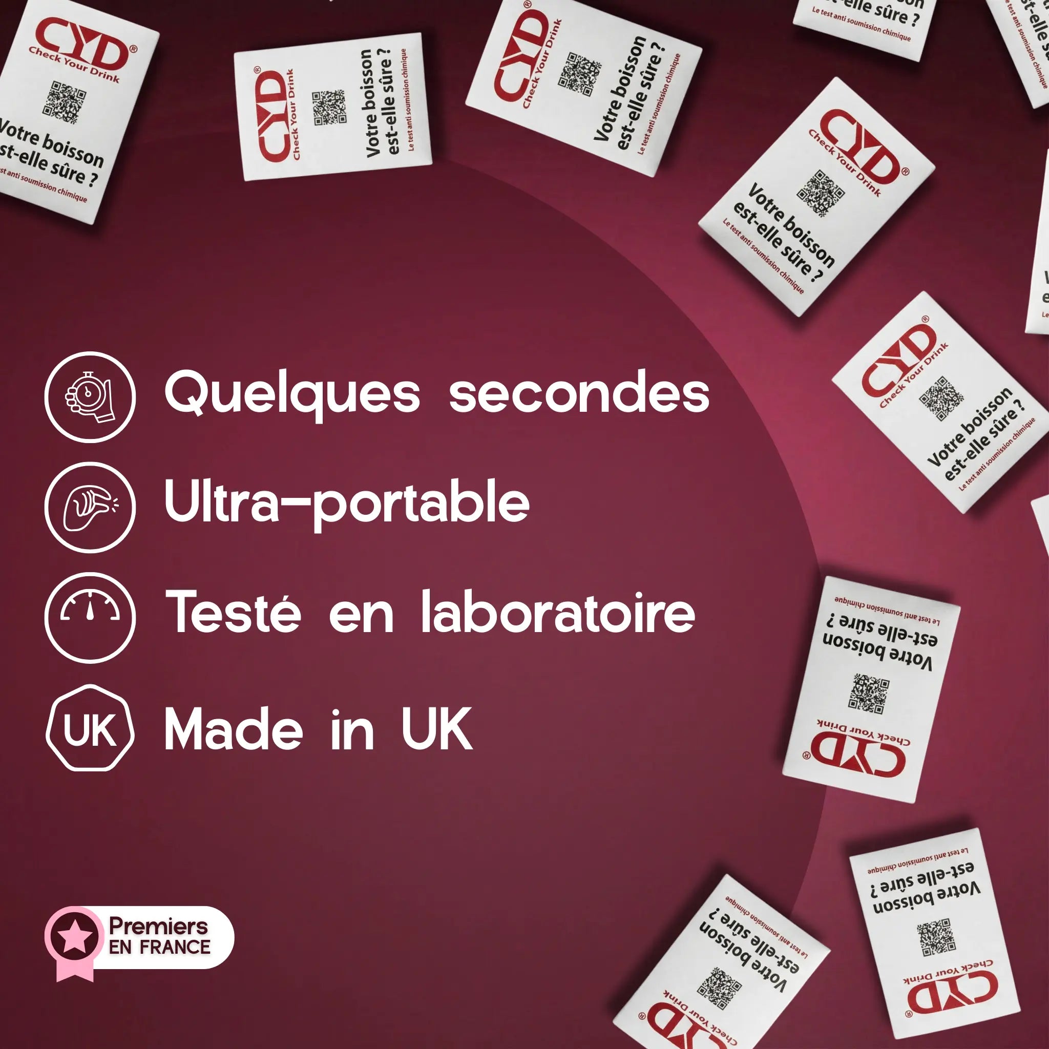 Doos met 125 CYD drugstest