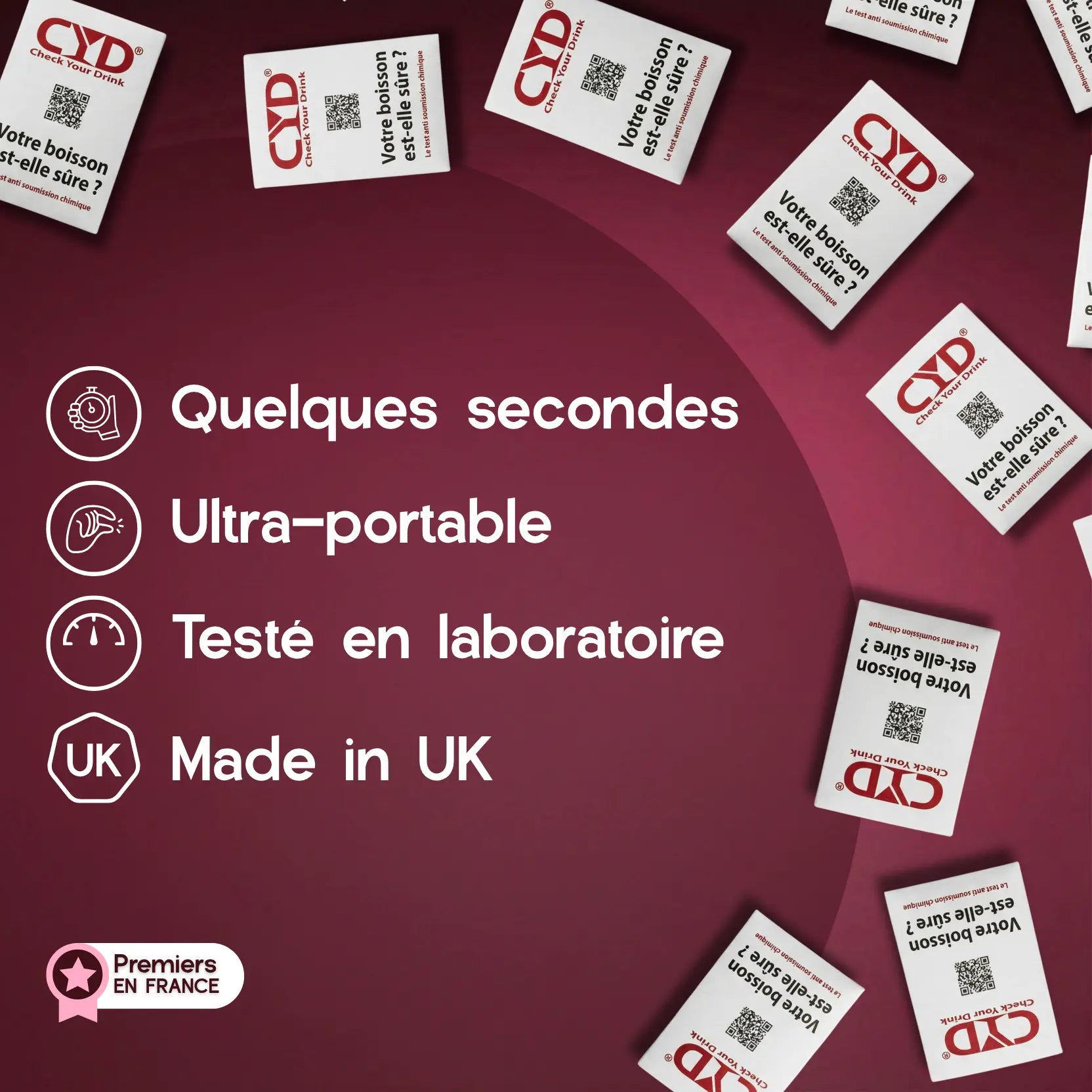 Test rapido multidrogas: detección de drogas - contra la sumisión química